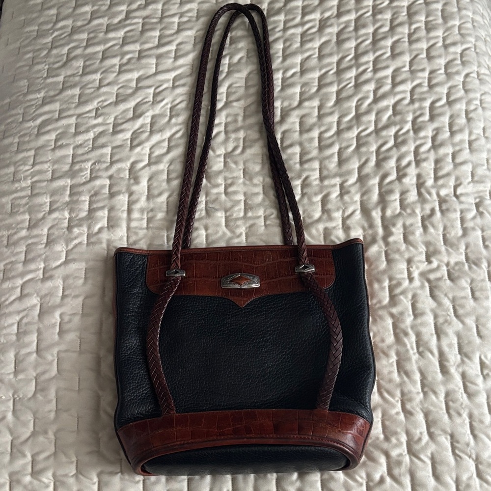 Brighton Black and Brown Textured Tote - Picture 14 of 14